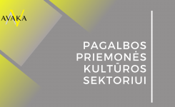 PAGALBOS PRIEMONĖS KULTŪROS SEKTORIUI