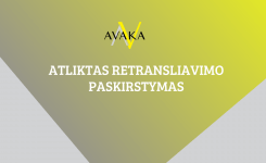 ATLIKTAS RETRANSLIAVIMO ATLYGINIMO PASKIRSTYMAS