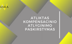 Atliktas „tuščios laikmenos“ paskirstymas autoriams